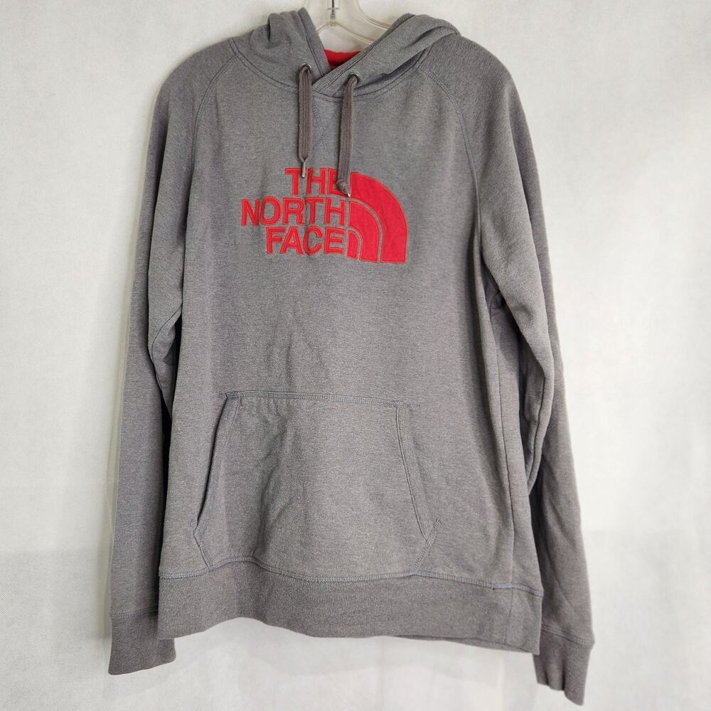 The North Face Hoodie Mens Embroidered Logo Half Dome Metal Aglets Missing Size